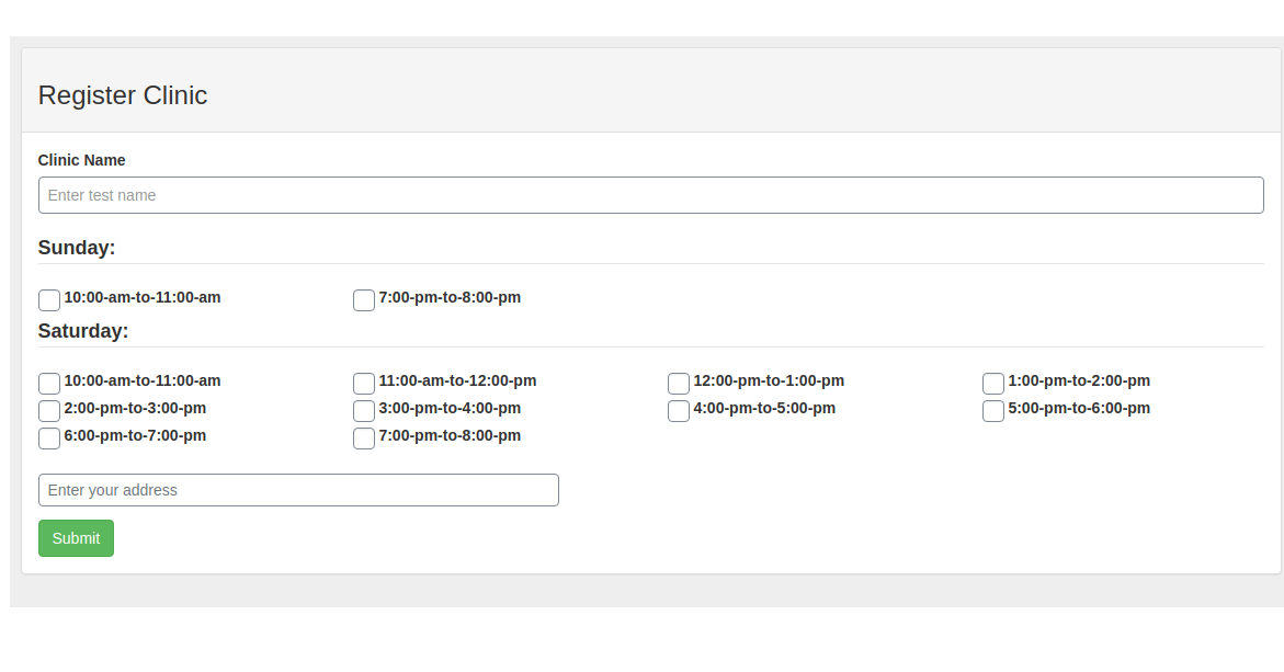 clinic appointments booking Tool-2